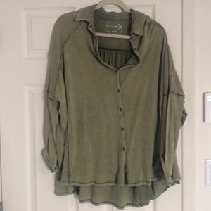 Free people button up top